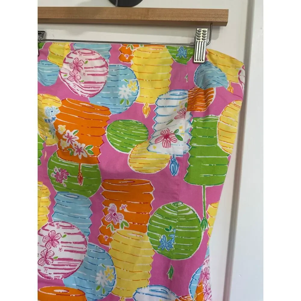 Vintage Lilly Pulitzer Strapless Dress Size 6